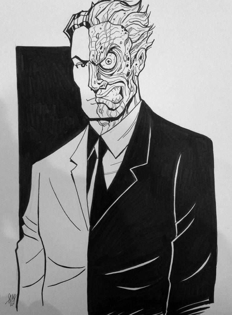 Two Face commission by calslayton on DeviantArt