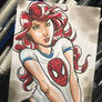 Mary Jane Watson Sketch Card