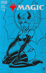 Succubus Demon Girl Sketch Cover by calslayton