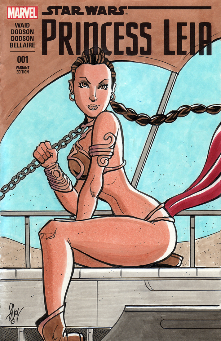 Slave Leia Sketch Cover