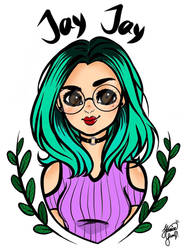 Me with turquoise hair 