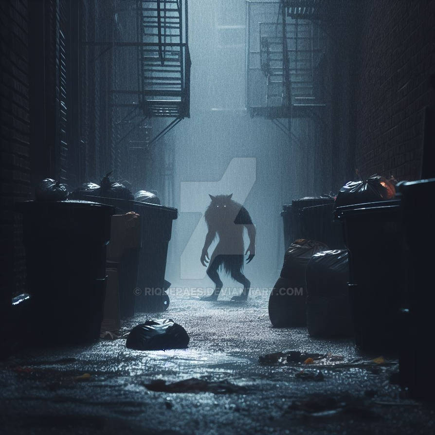 Werewolf Rooftops Creature of the Night - Urban Werewolf #1 by RiquePaes on DeviantArt