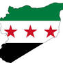 Syria Map Flag