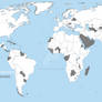 Separatism map separatist world map