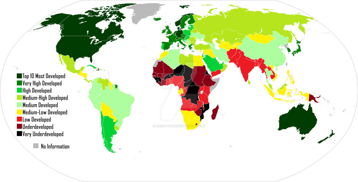 Human Development map 2014 by Saint-Tepes on DeviantArt