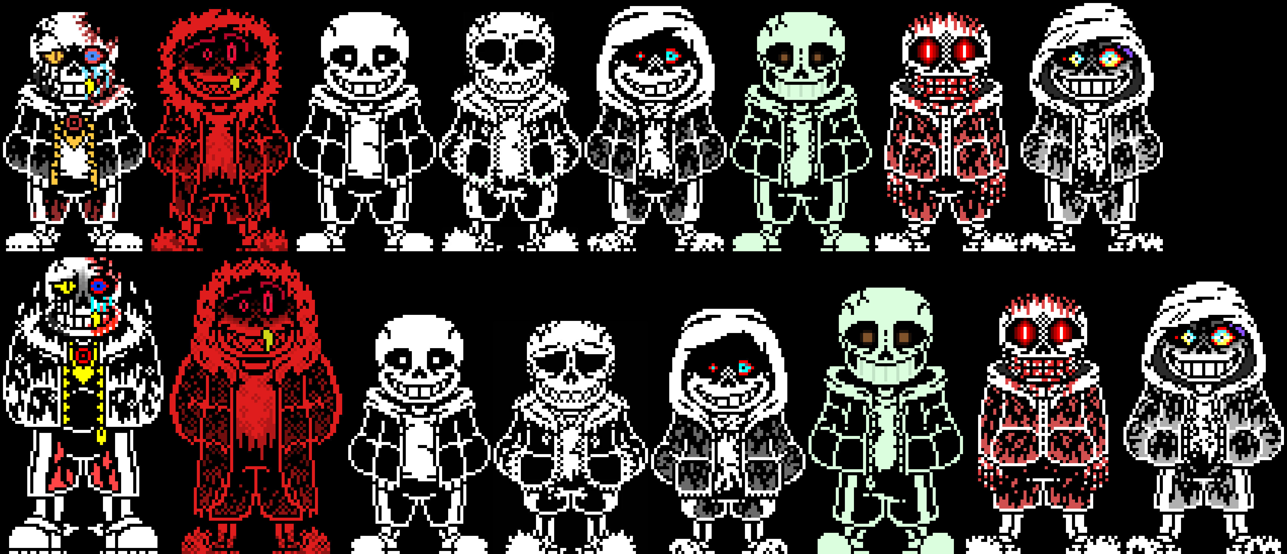 Horrortale Sans Sprites by SafetyBob9001 on DeviantArt