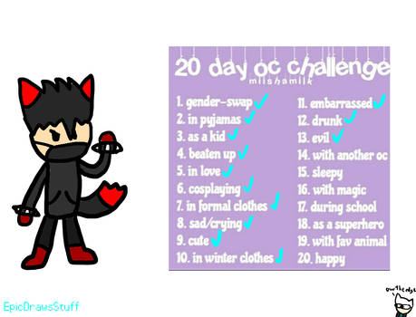 20 Day OC Challenge ft. Lupus - Day 13