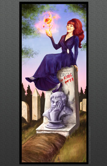 Rowena supernatural tv serie inspired Graphic/Illustration art prints and  posters by Goldenplanet Prints 