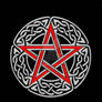Celtic Pentagram Red