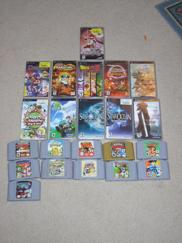 PSP and N64 game collection