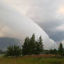 Wall cloud right