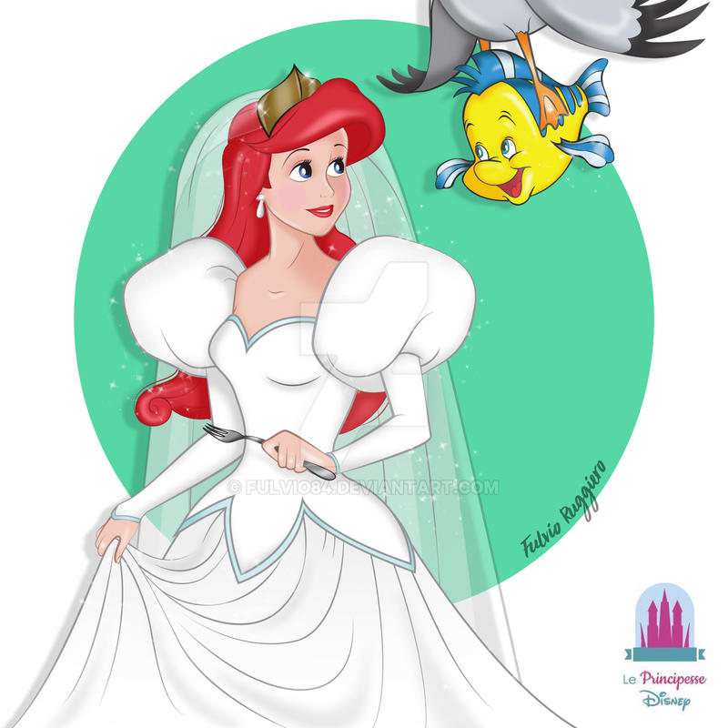 princess ariel wedding dress Doll From The Little Mermaid - Edition Disney Wedding Dresses Inspiration 2023