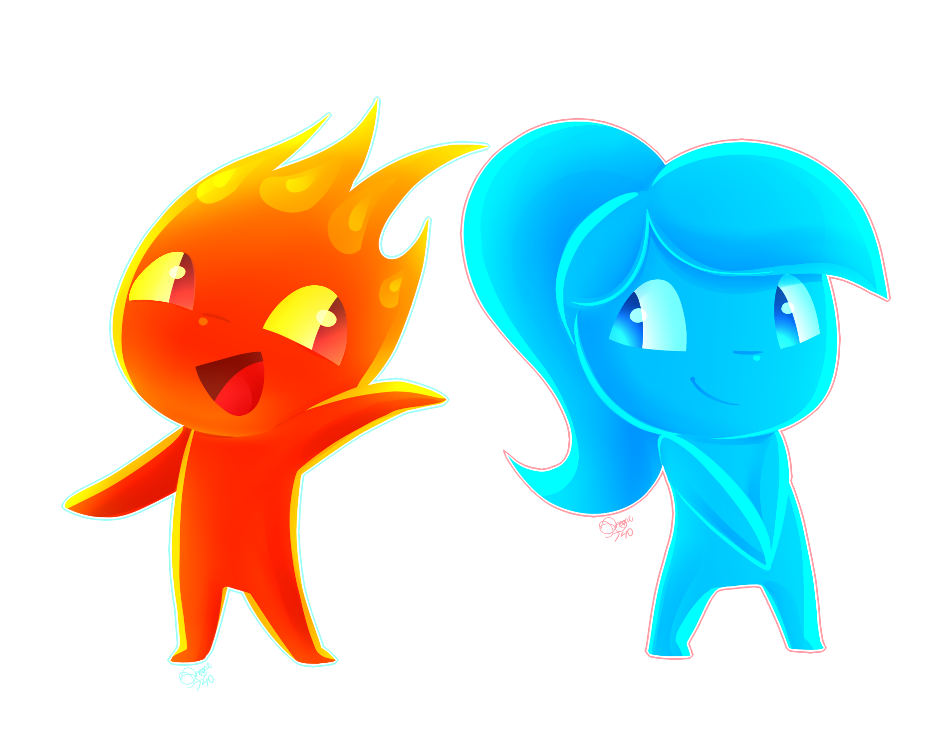 Fireboy and Watergirl by zzAuguss on DeviantArt