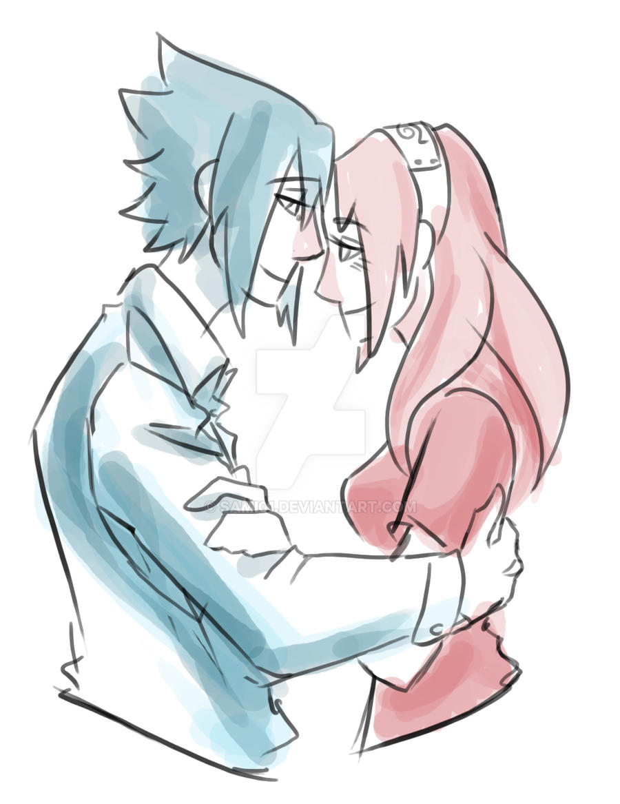 Sasusaku embrace