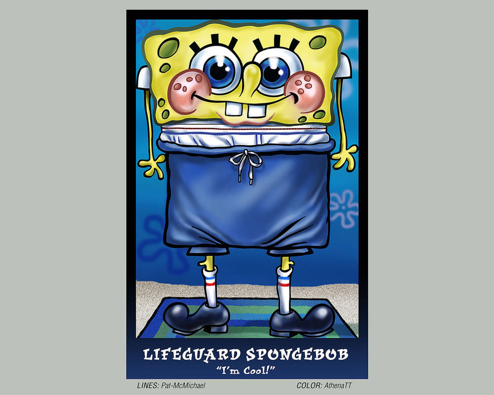 Lifeguard Spongebob Collab by AthenaTT