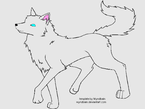 Red: Wolf Template By Magniez On Deviantart