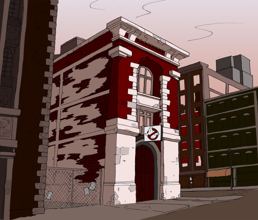 Fire Hall Deviantart Ghostbusters Firehall HQ by T-RexJones on DeviantArt