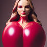 Natalie Portman as a sexy red balloon (version 2)