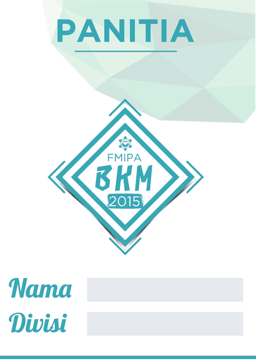 Nametag Panitia Bkm Fmipa 2015 By Alvin Amri By Alvinzjoe On