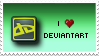 'I Love deviantART' Stamp. by ECC500