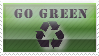 'Go Green' Stamp.