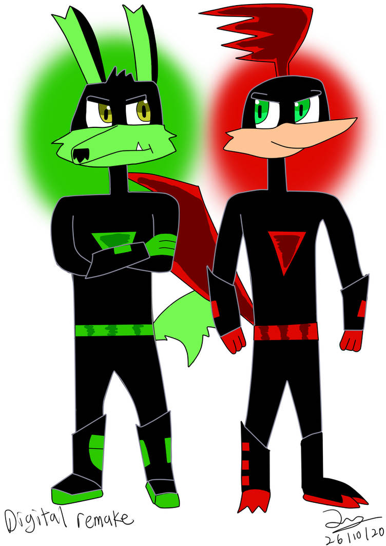Tech and Rev (Digital Remake) by AestheticJCoyote on DeviantArt