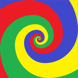 Golden Spiral in technicolor