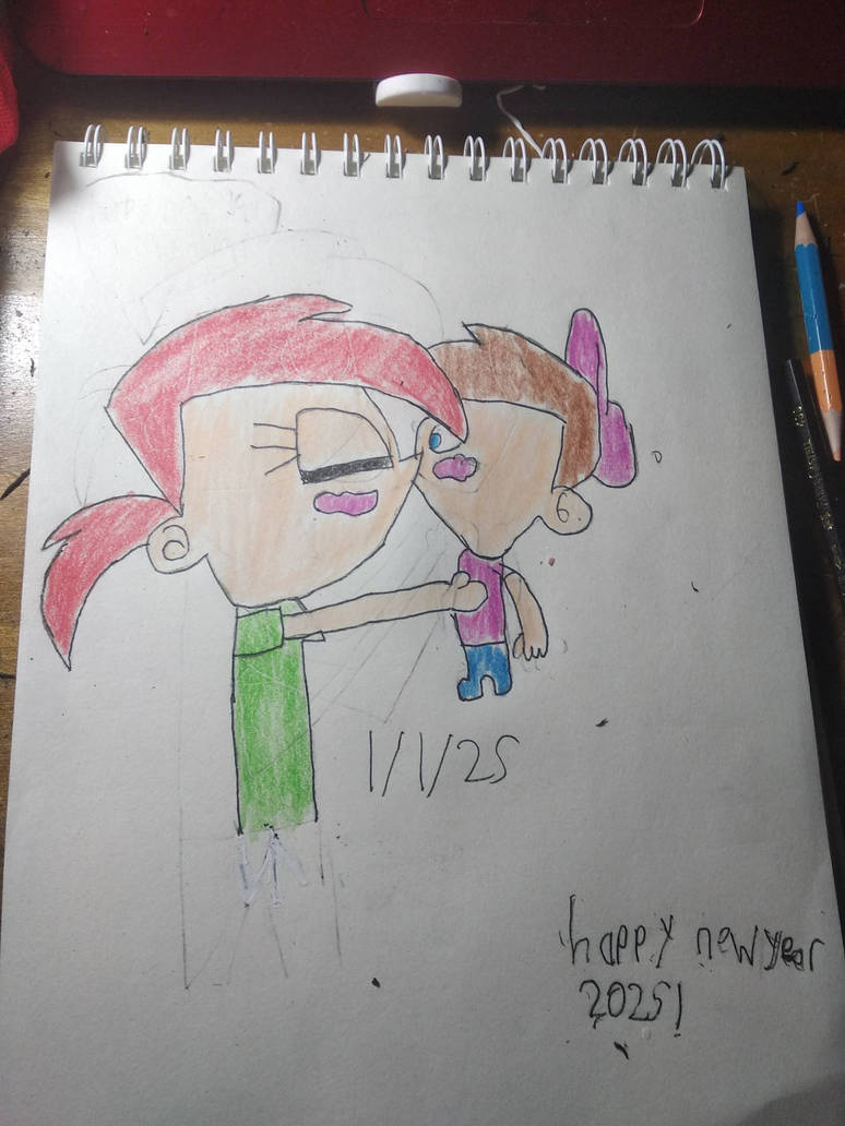 Timmy X Ruby Timmy X Vicky - New Year Kiss by albiol45 on DeviantArt