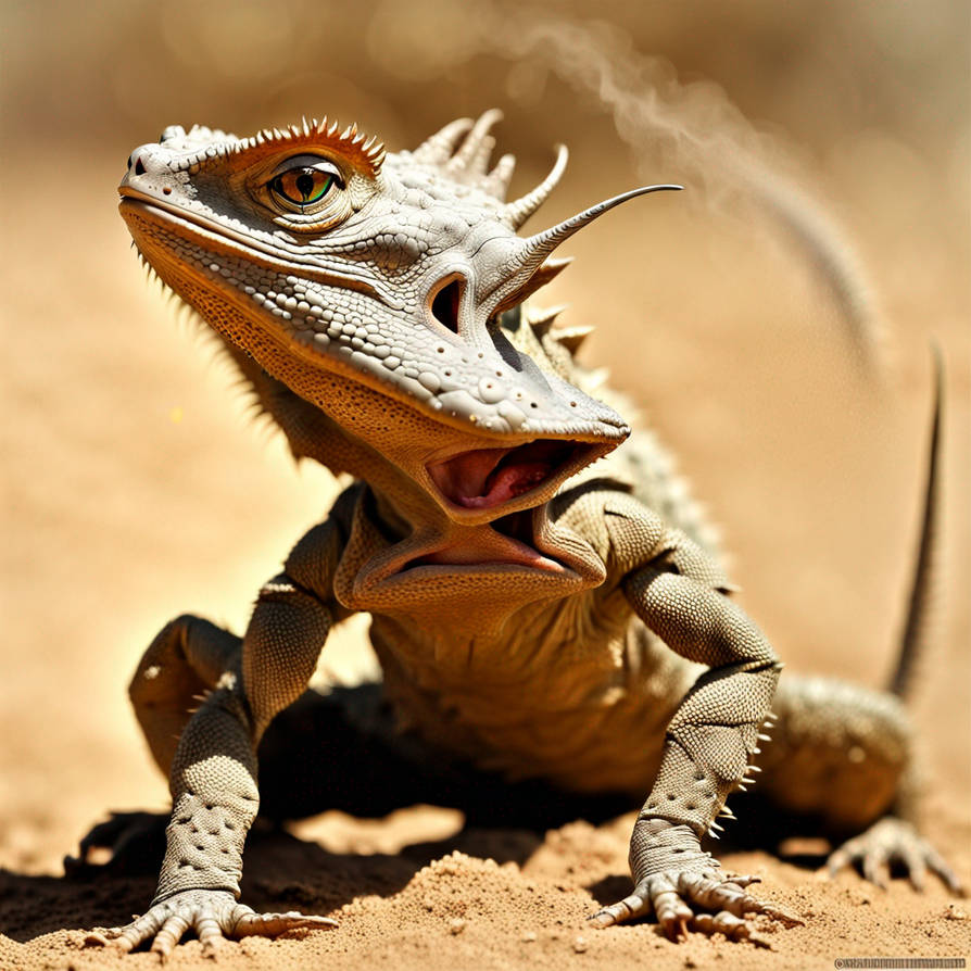 Lizard Anger The angry lizard said to the horny toad as the dus by Artos777 on ...