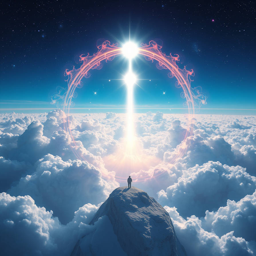 Heaven is a future utopia where all karmic account