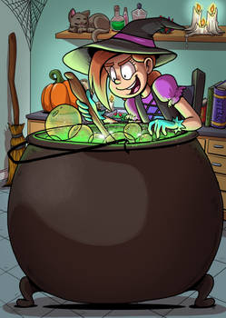 Rubi and her cauldron