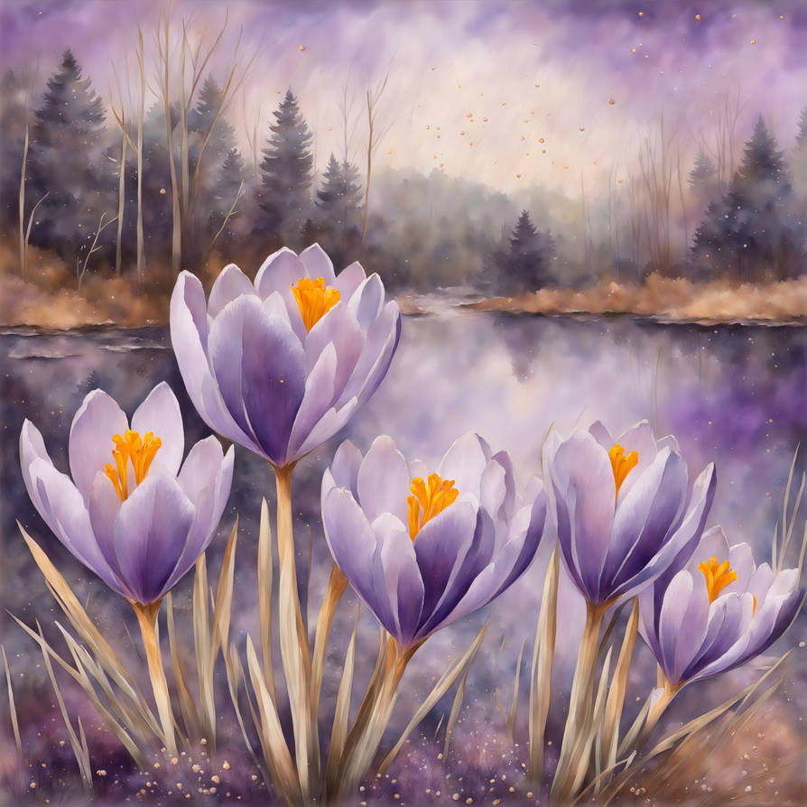 Watercolor crocus #39 s lavender flowers nature HD by free pingu on DeviantArt Watercolor crocus #39 s lavender flowers nature HD by free pingu on DeviantArt
