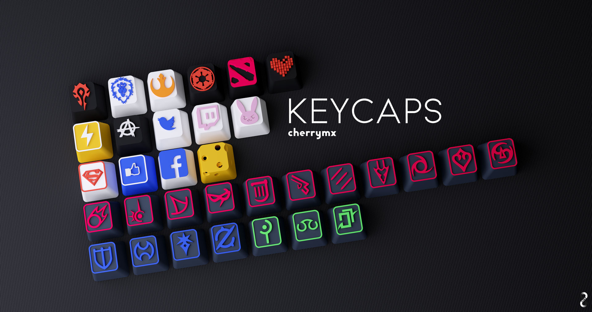 3D Printable Keycaps By C K B On DeviantArt