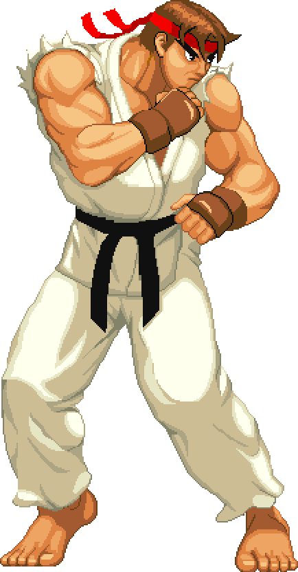 Cvs2 Ryu Sprite Ryu CVS2 x3 by Bermudez560 on DeviantArt