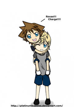 Little Sora and Roxas