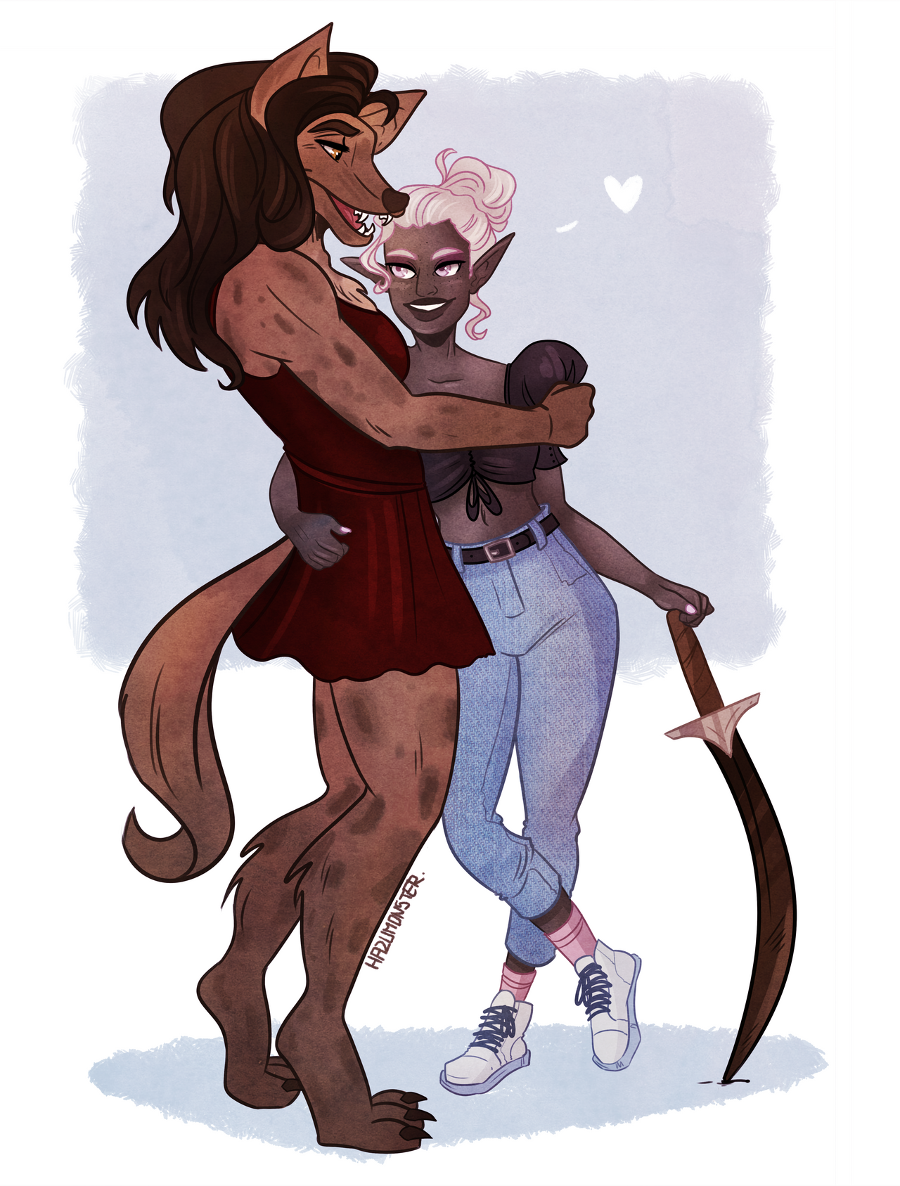Devolution Hug hug by hazumonster on DeviantArt