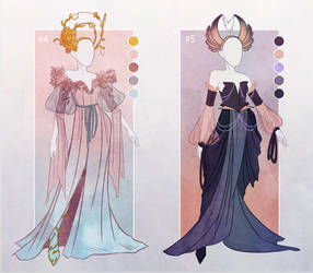 [CLOSED] Outfit Adopt [#4-5] [fantasy gown]