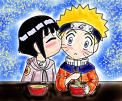 NaruHina suprise kiss