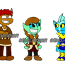 Spargens, Terra, Siren, and Vorago