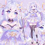 Nekomimi - floral miko (open)