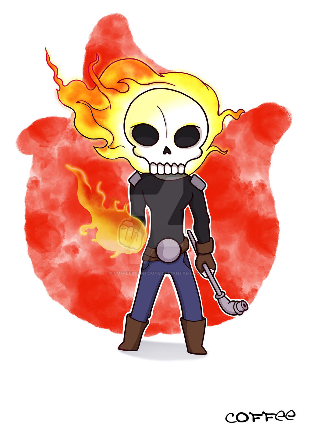 Ghst Rider Cartoon Ghost Rider. by Coffeescartoons on DeviantArt