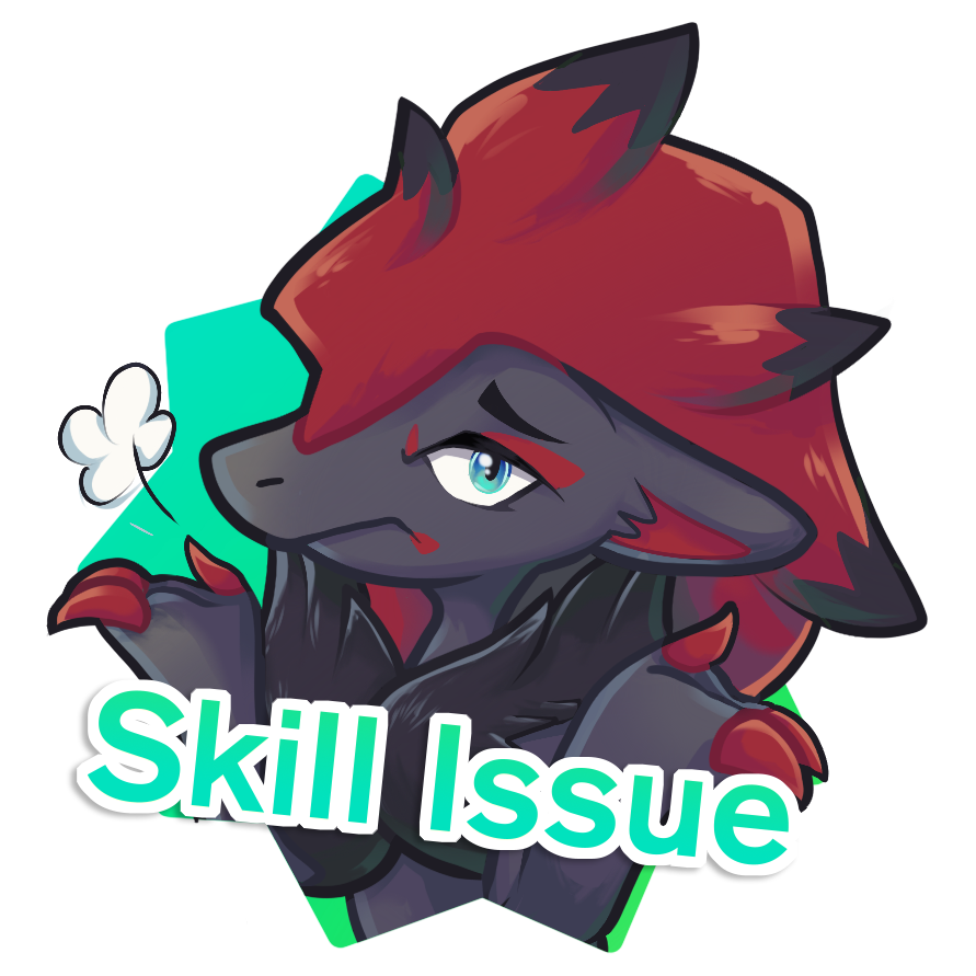 Skill Issue Sticker by Dralitsu on DeviantArt
