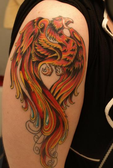 Phoenix tattoo finished