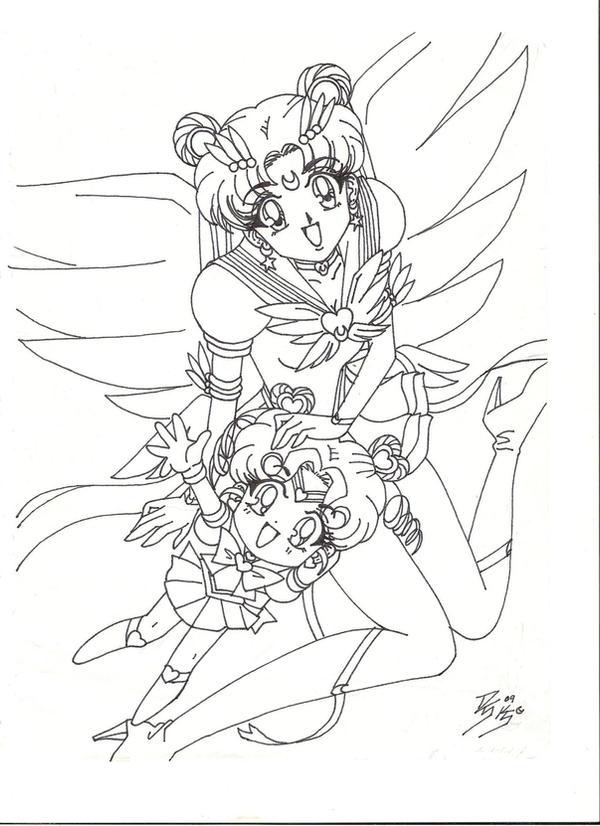 Eternal Sailor Moon y S. Chibi