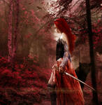 Red Forest by Le-Regard-des-Elfes