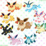 Eeveelution Beanie Babies