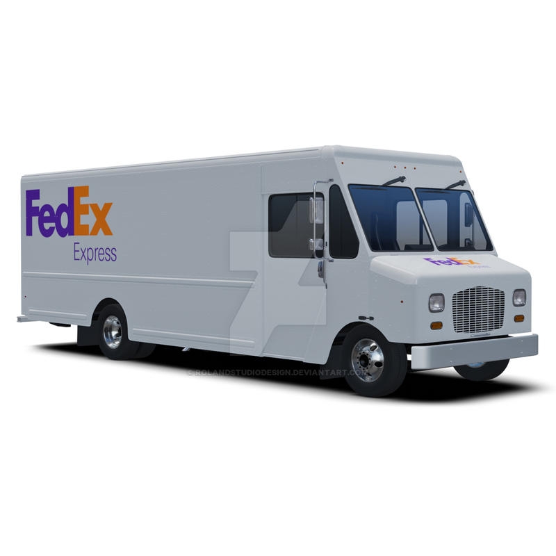 FedEx Express Delivery Step Van 3D Model by RolandStudioDesign on ...