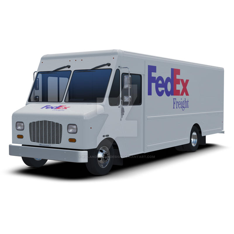 FedEx Freight Delivery Step Van 3D Model by RolandStudioDesign on ...