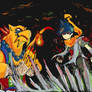 Garr and Ryu vs Dragon Zombie