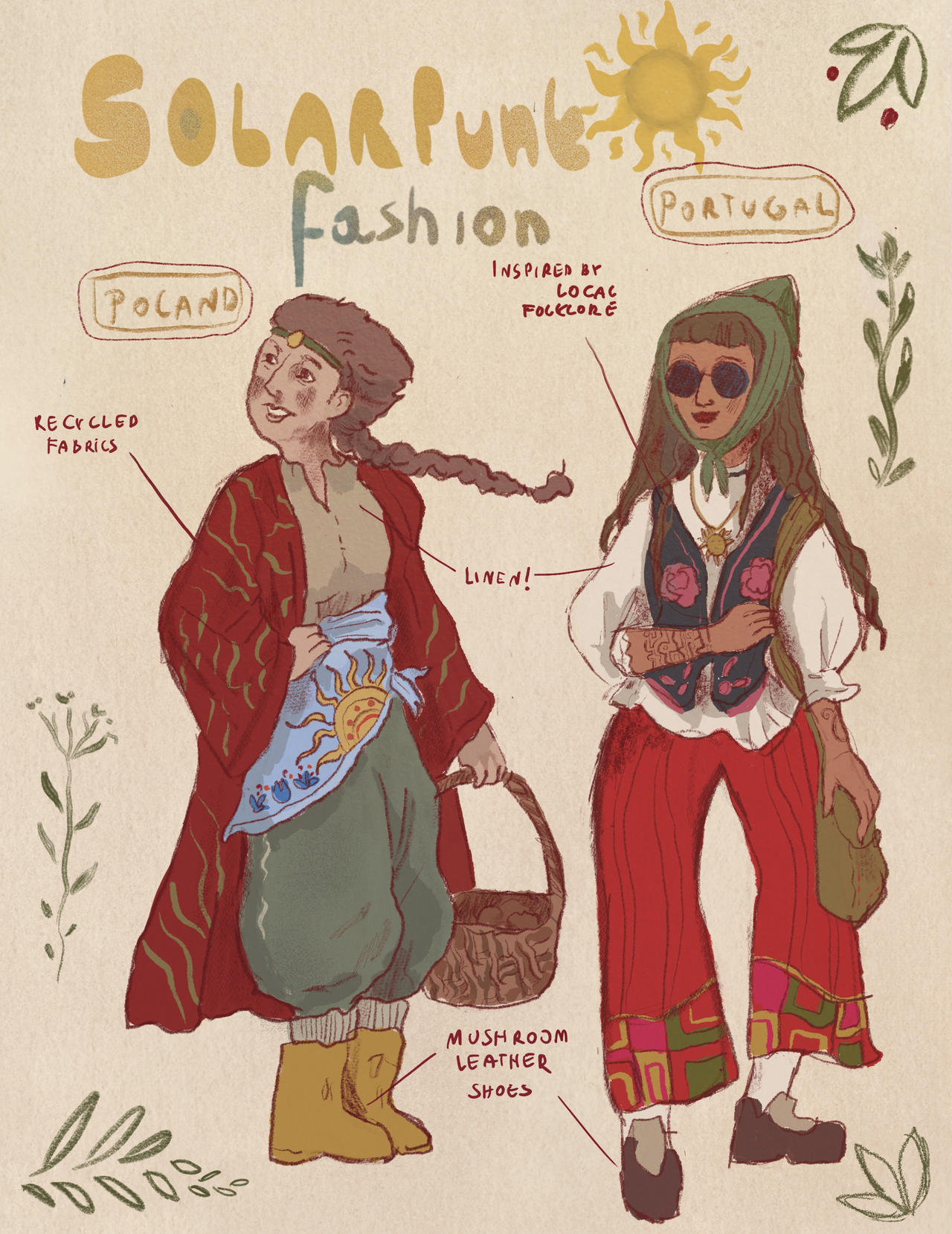 Solarpunk fashion by sarumomorchella on DeviantArt